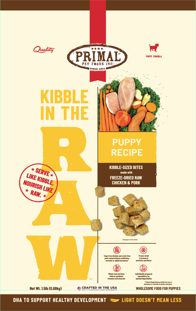 Primal Kibble in the Raw Dog Food - Dog.Dog.Cat.