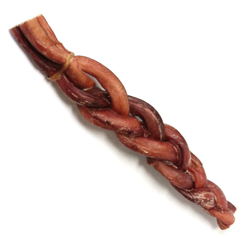 Braided Bully Stick Odor Free-Jumbo : 12" - Dog.Dog.Cat.