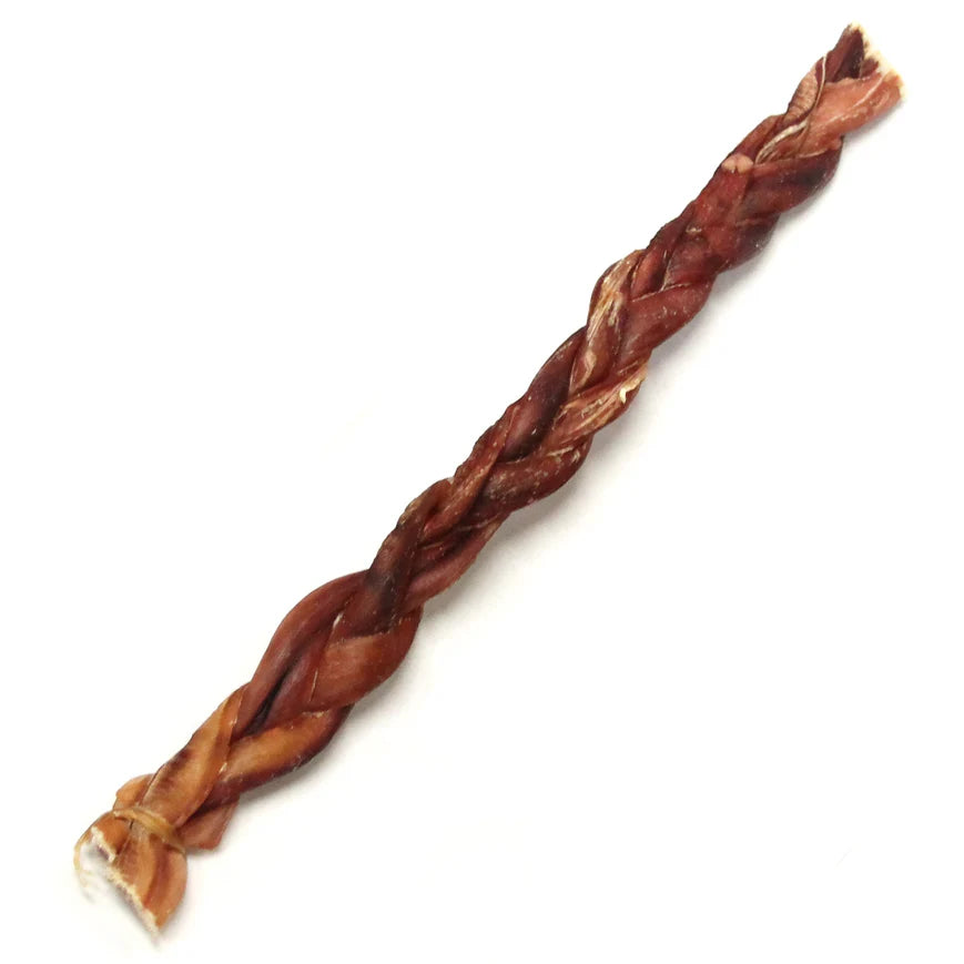 BRAIDED BULLY Stick Odor Free-Standard : 12" - Dog.Dog.Cat.