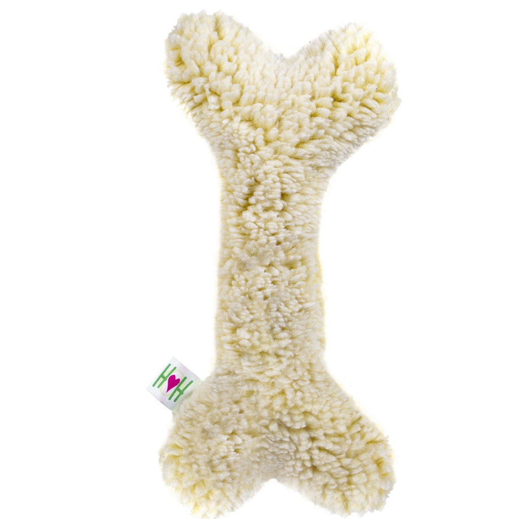 HuggleFleece® 2' Bone Plush Dog Toy - Dog.Dog.Cat.