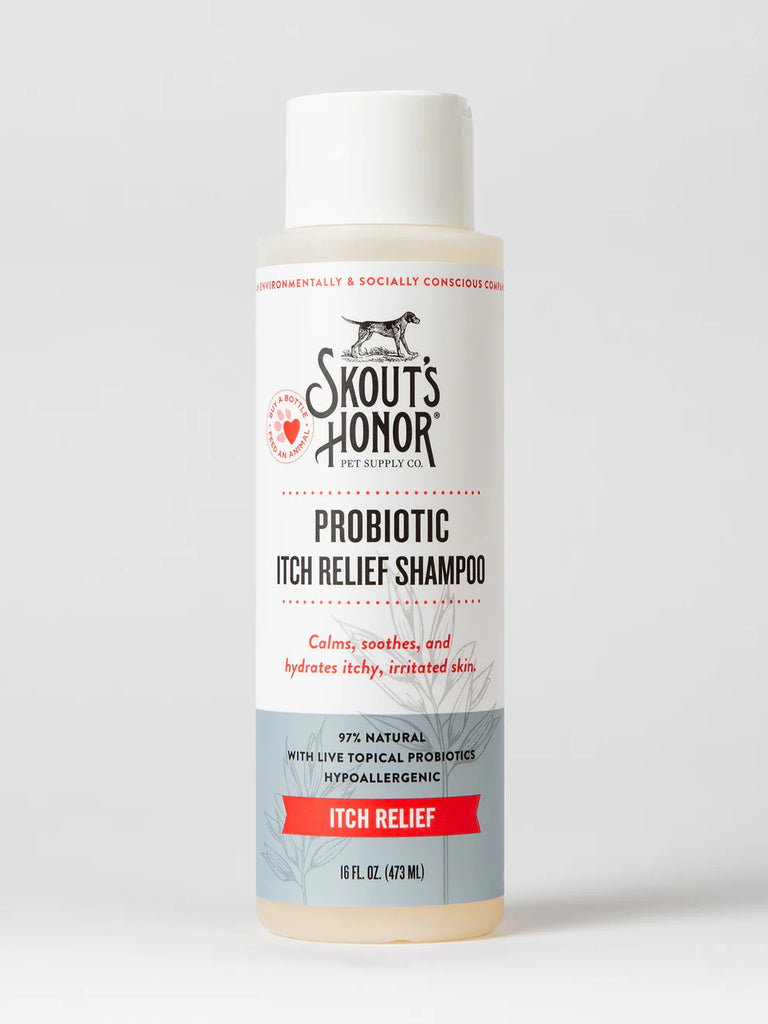 Skout's Probiotic Shampoo Itch Relief-16 oz - Dog.Dog.Cat.