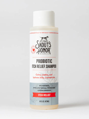 Skout's Probiotic Shampoo Itch Relief-16 oz - Dog.Dog.Cat.