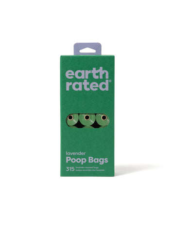 Earth Rated Lavender Poop Bags 315ct on 21 Refill Rolls - Dog.Dog.Cat.