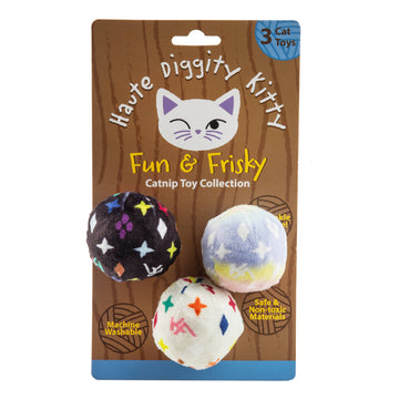 Kitty Vuiton Balls (Monogram) Organic Catnip Toys - Dog.Dog.Cat.