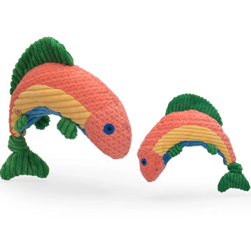 Hugglehounds Rainbow Trout Dog Toy Large 12" - Dog.Dog.Cat.