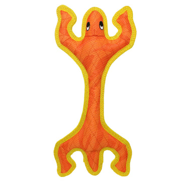 Tuffy Dog Toys - VIP Products - DuraForce Lizard - Orange, Durable, Squeaky Dog Toy - Dog.Dog.Cat.