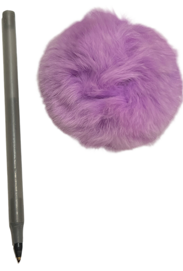 Rabbit Fur Colored Pom Pom Cat Toy Teaser 3 inches (EACH) - Dog.Dog.Cat.