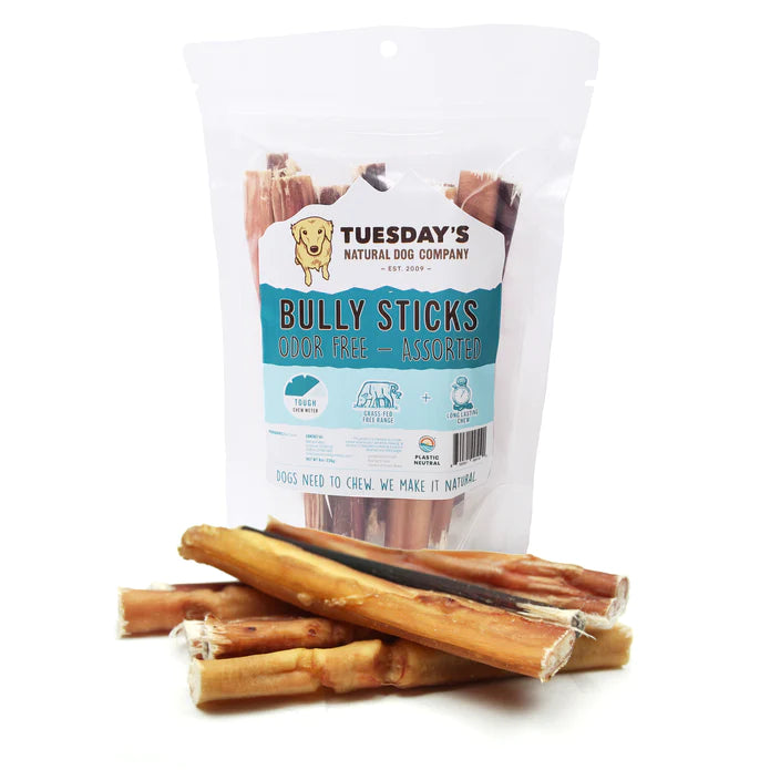 Bully Sticks Odor Free - 8 oz-Bully Stick : 6" 8 oz - Dog.Dog.Cat.