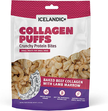 Icelandic Collagen Puffs Dog Treats - Marrow : 1.3 oz - Dog.Dog.Cat.