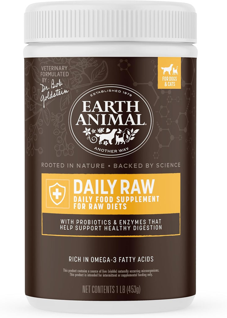 Earth Animal Daily Raw-1 lb - Dog.Dog.Cat.