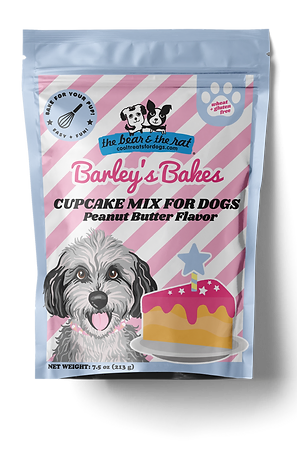 Bear & Rat Dog Cupcake Mix Peanut Butter - Dog.Dog.Cat.