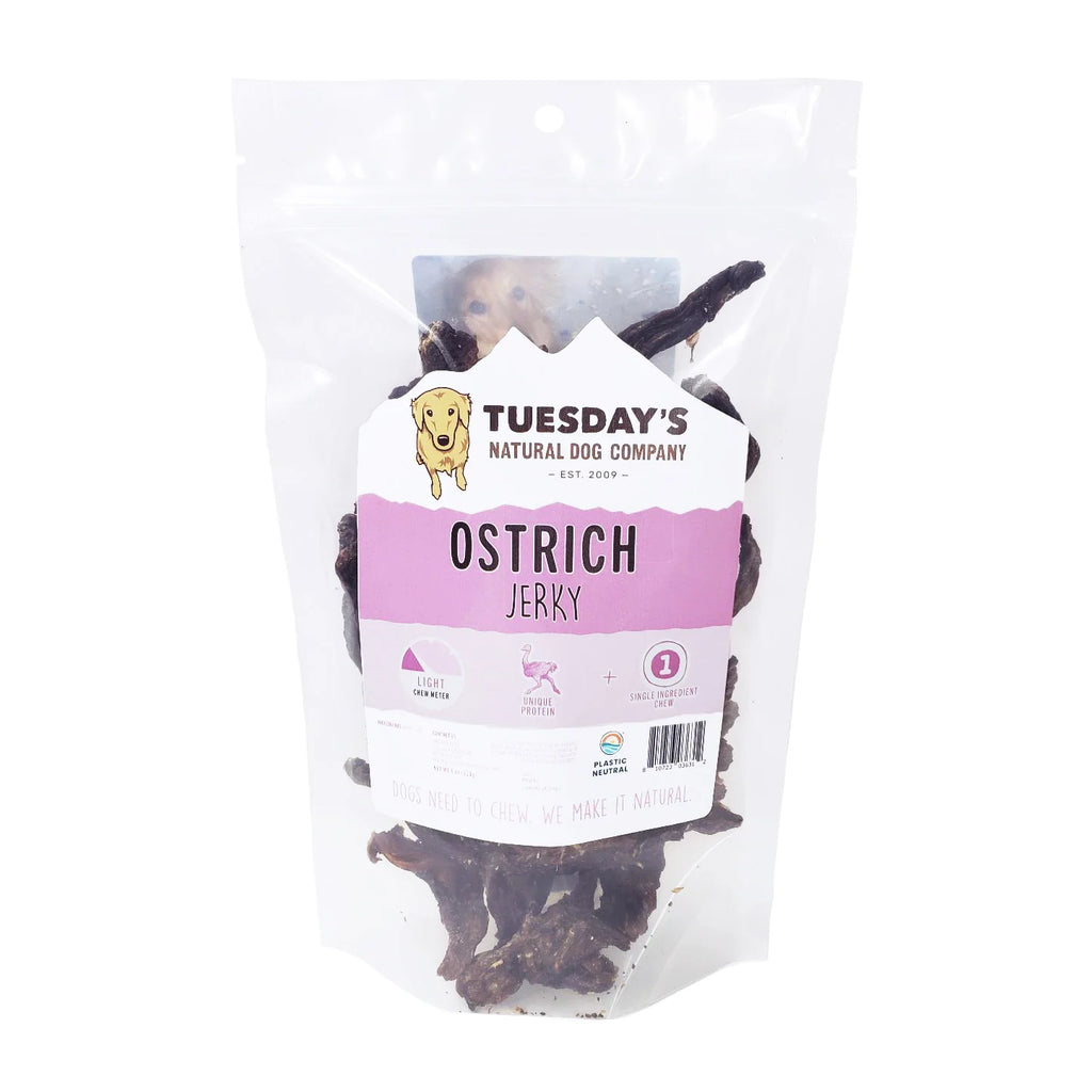 Ostrich Jerky - Dog.Dog.Cat.