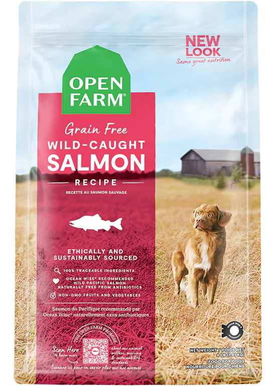 Open Farm Grain Free Kibble Dog Food Wild Salmon 22 LB Bag - Dog.Dog.Cat.