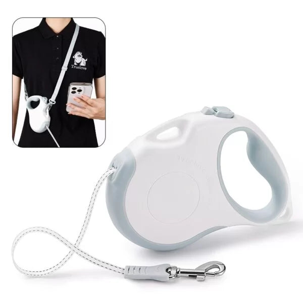 Retractable True Love Dog Leash TLL5001 White/Sprout Green - Dog.Dog.Cat.