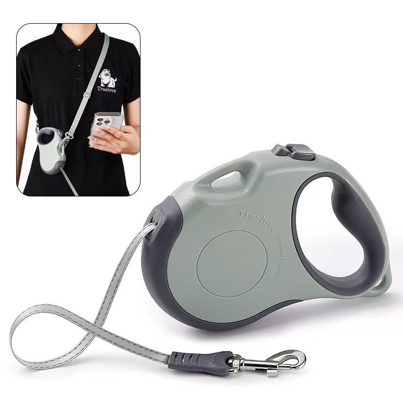 True Love Retractable Dog Leash TLL5001 - Suitable for Dogs up to 25 kg Gargoyle Green - Dog.Dog.Cat.