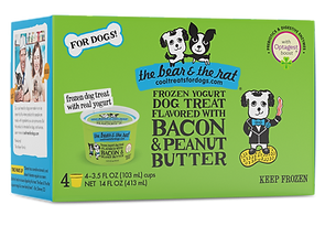 Bear & Rat Dog Frozen Yogurt-Bacon & Peanut Butter : 4 PK - Dog.Dog.Cat.