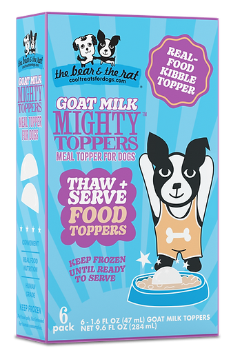 Bear & Rat Dog Frozen Goat Milk Topper 6 Pack - Dog.Dog.Cat.