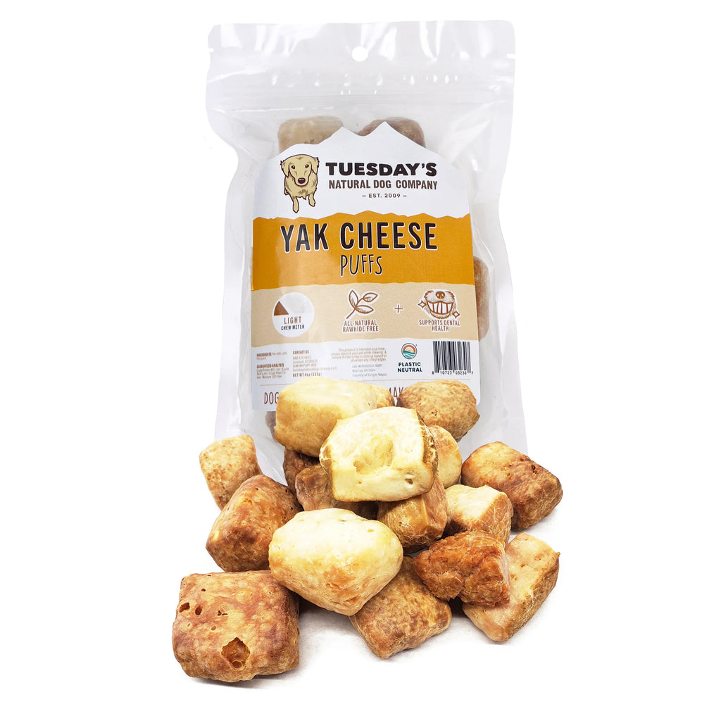 Yak Cheese Value Pack-4 oz Dog Treats "cheese puffs" for dogs - Dog.Dog.Cat.