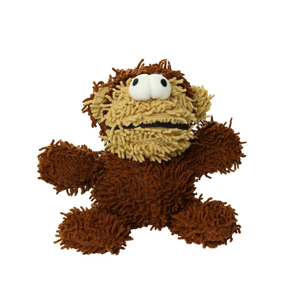 Tuffy Dog Toys - VIP Products - Mighty Microfiber Ball Med Monkey, Durable, Squeaky Dog Toy - Dog.Dog.Cat.