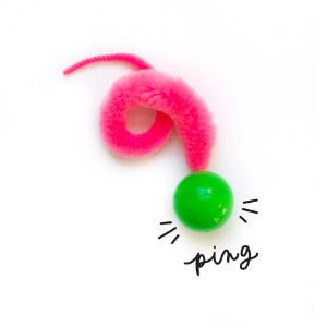 Wiggly Ping - Cat Toy Plastic Ball - Dog.Dog.Cat.