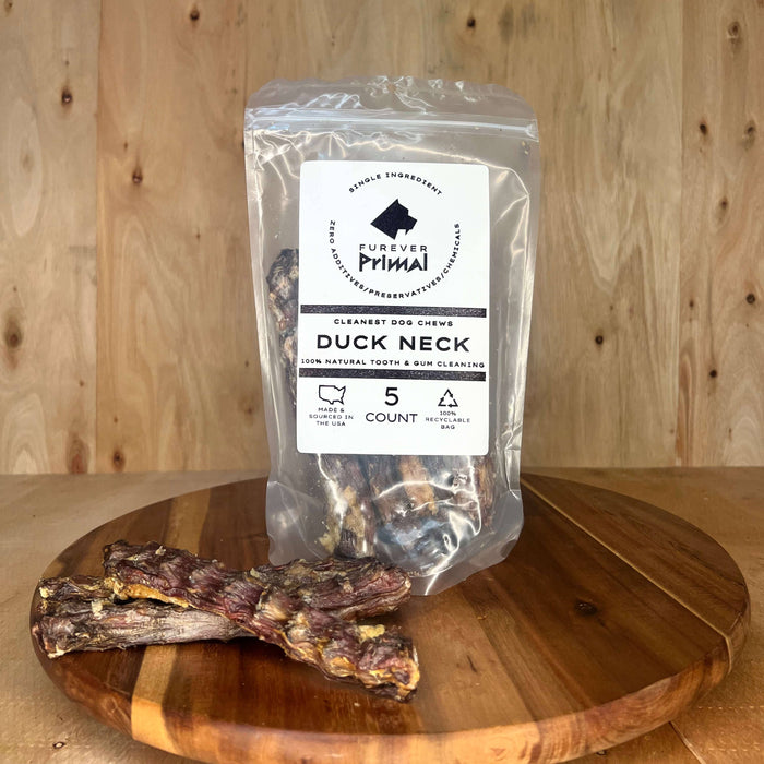 Furever Primal - Bagged Dog Chew: Duck Neck - Natural Single Ingredient