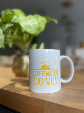 BARK JAX - Caffeinated Dog Mom Coffee Mug - Dog.Dog.Cat.