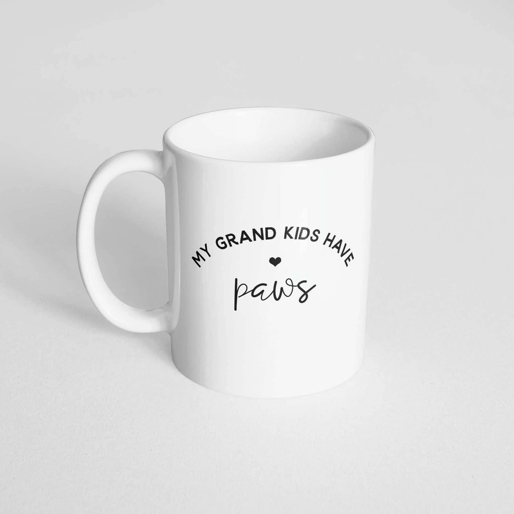 The Dapper Paw - My Grand Kids Have Paws Mug - Dog.Dog.Cat.