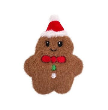 KONG Holiday Snuzzles Mini Gingerbread Plush Dog Toy - Dog.Dog.Cat.