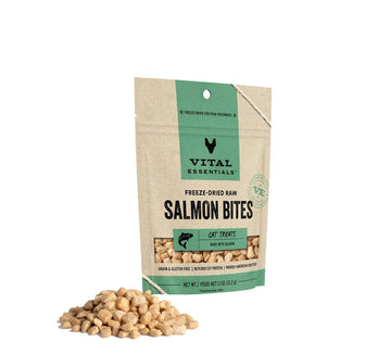 Vital Essentials Salmon Bites FD Cat Treats 1.1 oz - Dog.Dog.Cat.