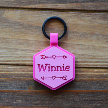 Besties Pets - Wild One Silicone Dog ID Tag - Dog.Dog.Cat.