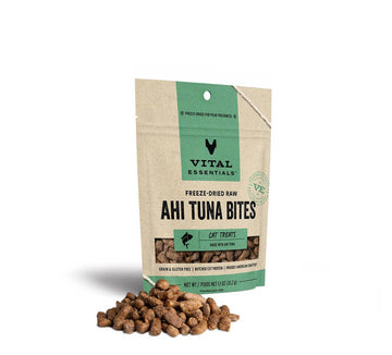 Vital Essentials Ahi Tuna Bites FD Cat Treats 1.1 oz - Dog.Dog.Cat.