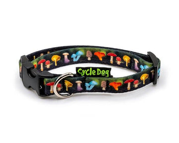 Cycle Dog - Small Ecoweave Mushrooms Dog Collar - Dog.Dog.Cat.