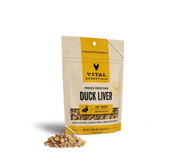 Vital Essentials Duck Liver FD Cat Treats 0.9 oz - Dog.Dog.Cat.