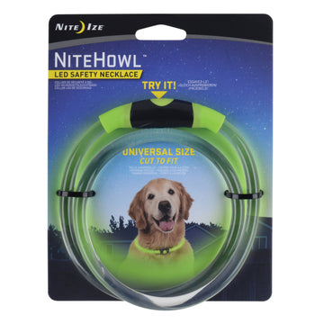 Nite Ize NiteHowl LED Safety Necklace - Green - Dog.Dog.Cat.