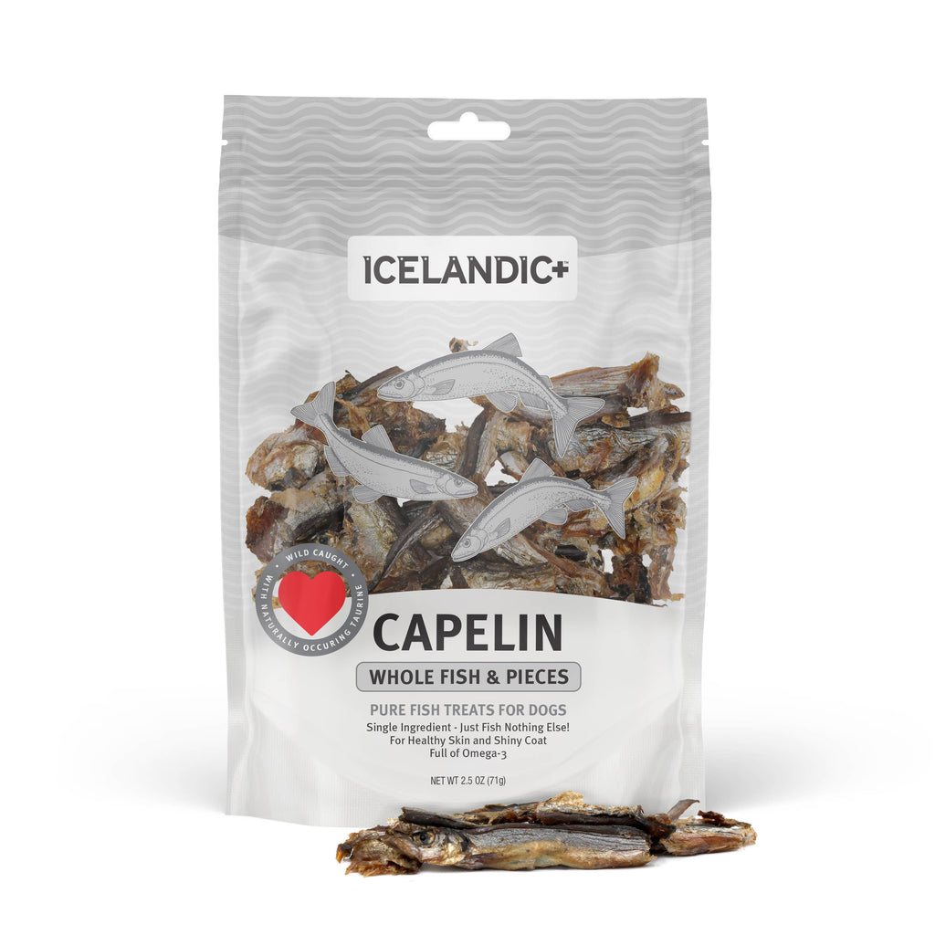 Icelandic+ - Icelandic+ Capelin Whole Fish & Pieces Dog Treat - Dog.Dog.Cat.